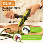 Topika Potato Peeler for Kitchen, Stainless Steel Vegetable Peeler