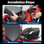 Motocentric Motorcycle Tail Bag, Helmet Backpack Motorcycle Rear Seat Bag