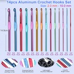 Topika - Chrochet Kit, Beginners Crochet Kit, Crochet Set With Yarn Bag
