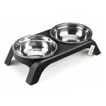 Topika Cat Bowls Elevated, Cat Food and Water Bowl Set with Stand