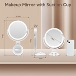 Topika Double-sided Makeup Mirror, Lighting Mirror, Rechargeable