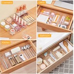 TopikaHome 28Pcs Clear Plastic Drawer Organizer Set, Organizers and Storage