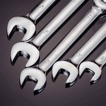 Topika - 14 Pieces Flexible Ratchet Wrench Set 6-19mm, Metric Gear Spanner Kit