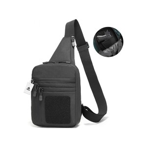 Topika Bag for Men, Tactical Crossbody Big Chest Backpack with Gun Pouch