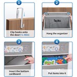 Topika - 5 Tier Over The Door Hanging Organizer, 10 Large Storage Pockets