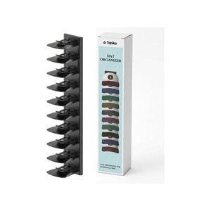 Topika - Cap Storage Organiser Hat Rack, Wall-Mounted Hat Hanger For Caps