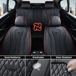 Topika Universal 2 Seats Leather Car Seat Covers Full Set, Front Set,