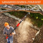 Topika Telescoping Pole Saw 136-536CM Tree Pruner for High Branch Cutting