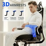 Topika Pro 200 - Ergonomic Chair With Footrest, Adjustable Lumbar Support