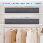 TopikaHome Under Bed Storage Container, 90L with Handles&Clear Window 4Pack