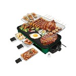 Topika Non-Stick Electric Indoor Grill Braai with grill net & trays, 1350W