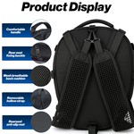 Motocentric Motorcycle Tail Bag, Helmet Backpack Motorcycle Rear Seat Bag