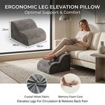 Topika Under-Desk Footrest Ergonomic Leg Support Pillow For Office & Home
