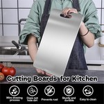 Topika Titanium Cutting Board, 100% Titanium Kitchen Chopping Board