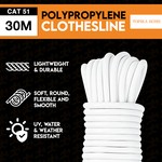 Topika - Clothes Rope 60/90m, PVC-Coated Steel Wash Line, Weatherproof