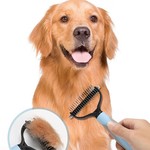 Topika Pet Dematting Comb for Dogs & Cats, Dual Sided Grooming Tool