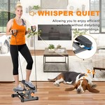 Topika - Stair Stepper with Bands, Mini Stepper for Exercise at Home 120kg