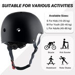 TopikaKids-7 Piece Roller Skates Protective Gear Helmet, Knee, Elbows for Kids