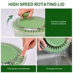 Topika Large Capacity Salad Spinner Salad Spinner Dryer With 5 Blades 25CM