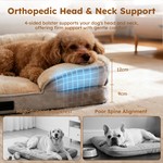 Topika Dog Sofa Mattress Bed for Large Dog,Crate Beds Kennel for Dogs
