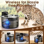 Topika Battery Operated Pet Water Fountain 3L Cordless Pet Water Feeder
