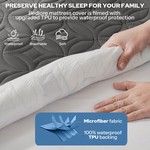 Topika - Mattress Protector Waterproof, Deep Pocket Soft & Noiseless Cover
