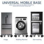 Topika Washing Machine Stand with Wheels, Adjustable Multi Functional Base