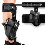 Topika Ankle Holster Calf Gun Holster Adjustable Handgun Holster with Pouch
