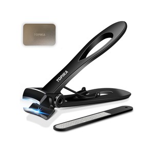 Topika-Nail Clippers Set 2pcs, Wide Jaw Heavy Duty Stainless Steel Cutter