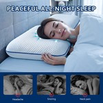 Topika - Cervical Cooling Gel Memory Foam Pillow For Side And Back Sleepers
